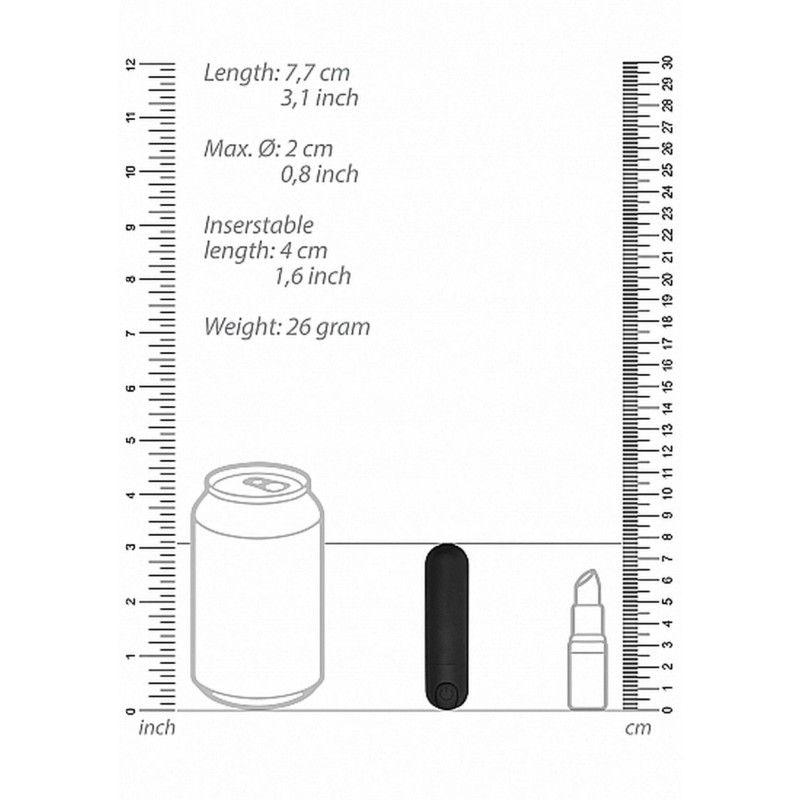 Mini wibrator mały masażer łechtaczki 10trybów 7cm